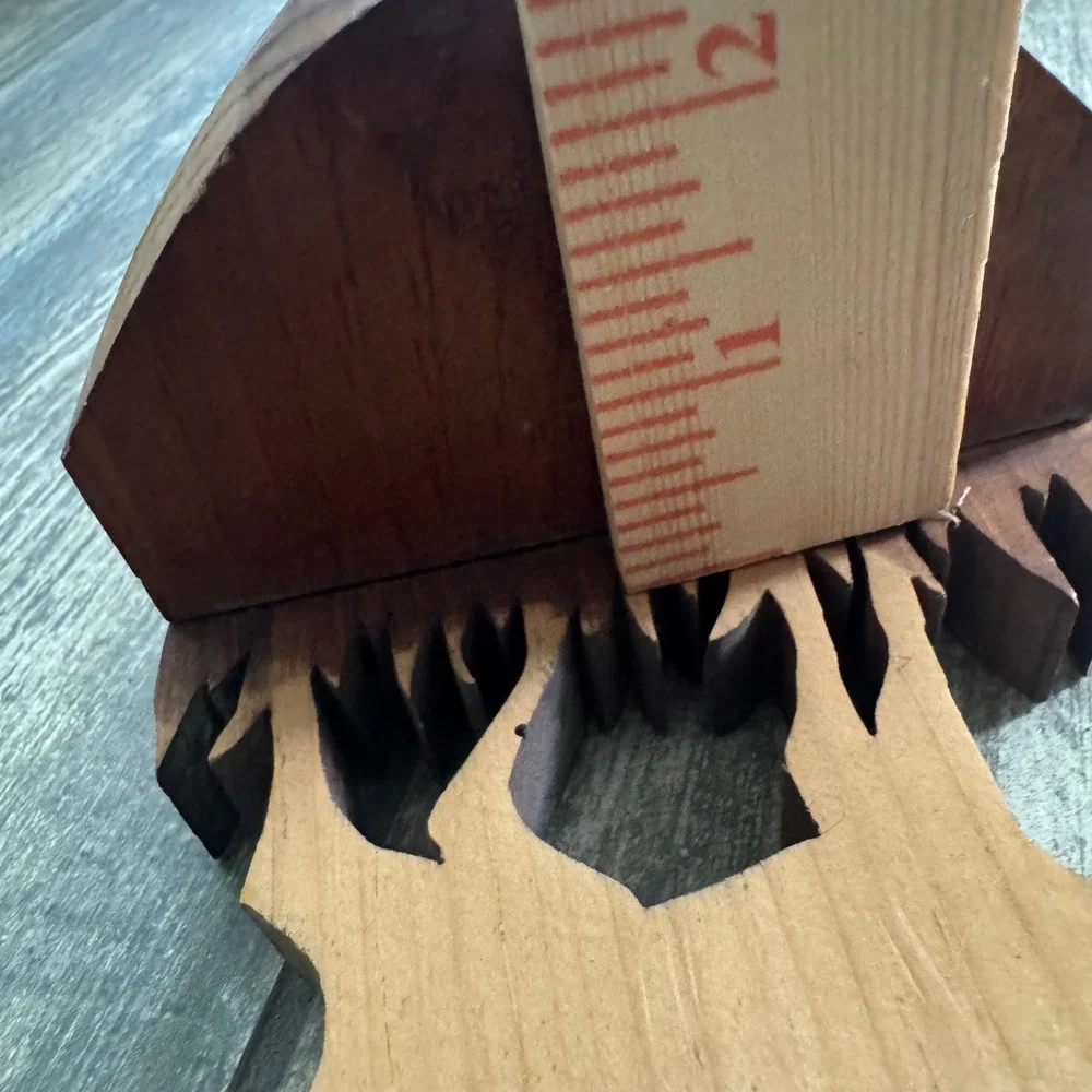 Vintage Wood Cow Wall Shelf Hand Carved‎ Rustic Cabin Decor Small Floating decor